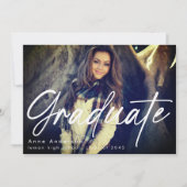 フォトスクリプトカスタム卒業グラード 案内状 (正面)