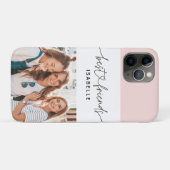 フォトスクリプトガーリーおもしろいタイポグラフィ最高のの友人 Case-Mate iPhoneケース (裏面(横))