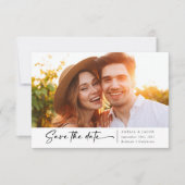 フォトスクリプトモダンフォント セーブザデート (正面)