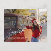 フォトスクリプトモダン卒業2025 案内ポストカード (正面)