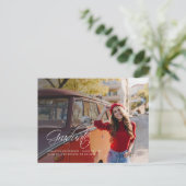 フォトスクリプトモダン卒業2025 案内ポストカード (スタンド正面)