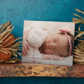 フォトスクリプト名オーバーレイ誕生発表 フォトプラーク (側面)