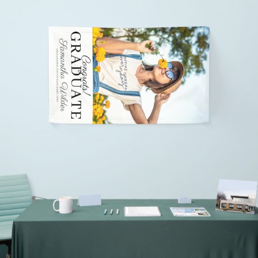 フォトスクリプト名卒業バナー 横断幕 (トレードショー)