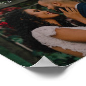 フォトスクリプト結婚のウェルカムサインポスター ポスター (角)