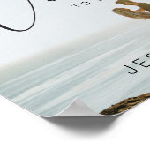 フォトスクリプト結婚のウェルカムサインポスター ポスター (角)