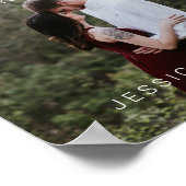 フォトスクリプト結婚のウェルカムサインポスター ポスター (角)