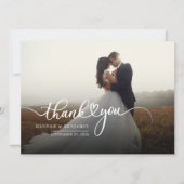 フォトスクリプト結婚のサンキューカード (正面)
