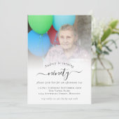 フォトスクリプト90th Birthday Partyへの招待 招待状 (スタンド正面)