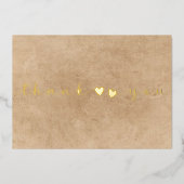 フォトスクリプミニマルトを追加素朴ありがとう 箔シーズンカード (正面)