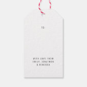 フォトスクリプモダントメリークリスマス ギフトタグ (裏面)