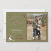 フォトスクリプ素朴トメリークリスマスカード シーズンカード (正面)