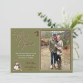 フォトスクリプ素朴トメリークリスマスカード シーズンカード (スタンド正面)