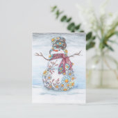 フォトスケープの雪だるま シーズンポストカード (スタンド正面)