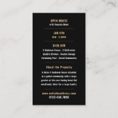 フォトスタイル不動産仲介業者オープンハ広告ウスのカード 名刺 (裏面)