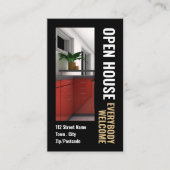 フォトスタイル不動産仲介業者オープンハ広告ウスのカード 名刺 (正面)