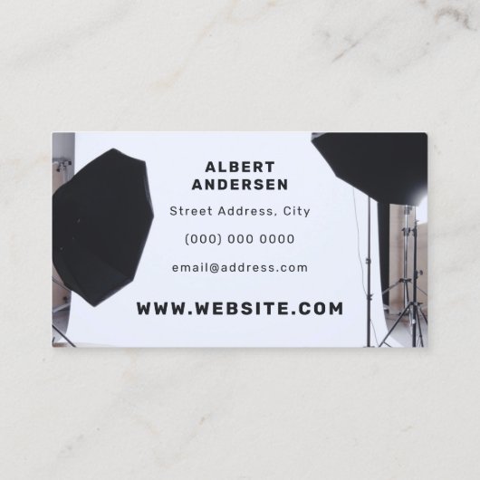 フォトスタジオセッシインスパイアョン 名刺 (裏面)