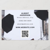 フォトスタジオ写真家フライヤー (裏面)