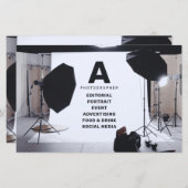 フォトスタジオ写真家フライヤー (正面/裏面)