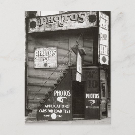 フォトスタジオ， 1934 ポストカード (正面)