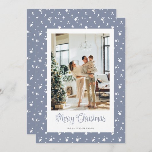 フォトスターエレガントズメリークリスマスカード シーズンカード (正面/裏面)