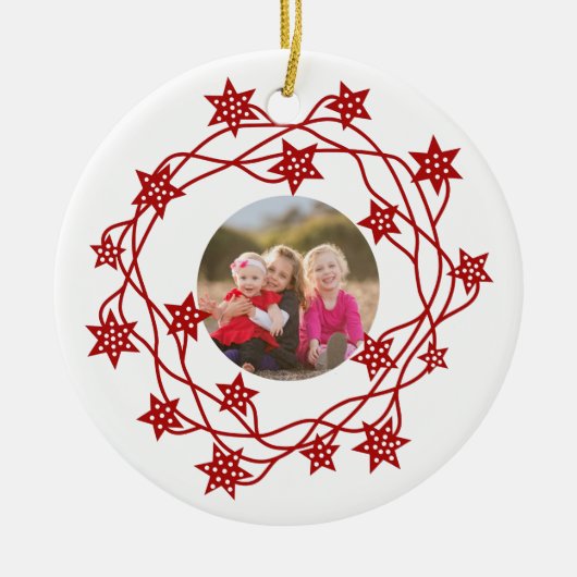 フォトスターリーススカンジナビア セラミックオーナメント (正面)