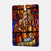 フォトステンドグラス出生ベビーイエス メタルオーナメント (正面左)