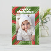 フォトストライプレトロ – 赤ファンキー緑 シーズンカード (スタンド正面)