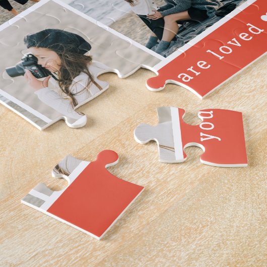 フォトストリップカスタムのカラーパーソナライズされたパズル ジグソーパズル (側面)