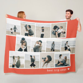 フォトストリップカスタムカラーブランケパーソナライズされたット フリースブランケット