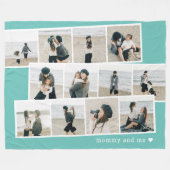 フォトストリップカスタムカラーブランケパーソナライズされたット フリースブランケット (正面(横))