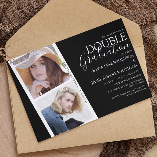 フォトストリップジョイント卒業招待状 招待状