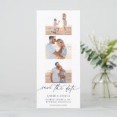 フォトストリップフォトブース結婚式の日付を保存 (スタンド正面)