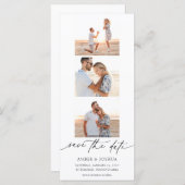 フォトストリップフォトブース結婚式の日付を保存 (正面/裏面)