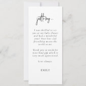 フォトストリップフォトブース赤ちゃんシャワー感謝していカード セーブザデート (裏面)