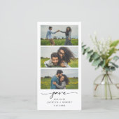 フォトストリップ日付を保存フォトブース結婚の日付 セーブザデート (スタンド正面)