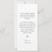 フォトストリップ3写真ブリデスメイド提案カード セーブザデート (裏面)