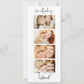 フォトストリップ4写真ブリデスメイド提案カード セーブザデート (正面)