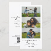 フォトストリップ セーブ・ザ・デート フォトブース 結婚式 日付 (正面/裏面)