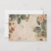 フォトストロベリーベビースイートシャワー サンキューカード (裏面)