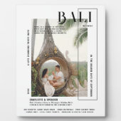 フォトスナップショット | モダンプリント旅行記念テープ フォトプラーク (正面)