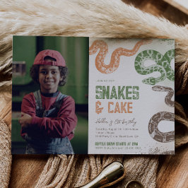 フォトスネーク誕生日招待状 招待状