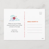 フォトスネ中国のーク2025年新年ペーパーカットレッド シーズンポストカード (裏面)