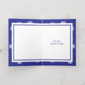 フォトスノーフレークスフォイルホリデーカード 箔シーズンカード (内側レイダウン)