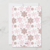 フォトスノーメリースクリプト赤スノーフレーク シーズンカード (裏面)