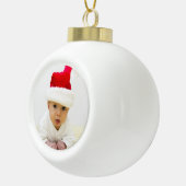 フォトスパーソナライズされたクリスマスボールオーナメント セラミックボールオーナメント (右)