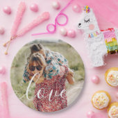 フォトスパーソナライズされたクリプトの愛 ペーパープレート (パーティー)