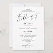 フォトスパーソナライズされたクリプモダントの追結婚加 招待状 (正面)