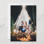 フォトスパーソナライズされたクリプモダントの追結婚加 招待状 (裏面)