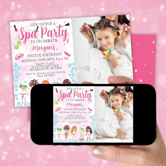 フォトスパ誕生日パーティーへの招待 招待状