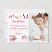 フォトスパ誕生日パーティーサンキューカード 招待状 (正面)